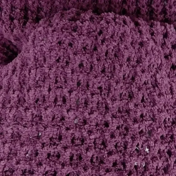 Dusty Rose Mauve Chenille Sweater - Picture 8 of 12